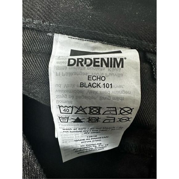 NWOT Dr. Denim Echo High Waist Straight Leg Women’s Jeans Size 32/34L Black - Picture 8 of 14
